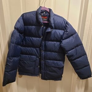 Down Designs Vintage Men's Navy Puffer Jacket